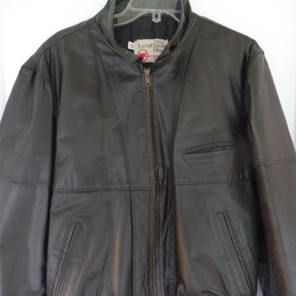 Men's Leather Jacket - The Leather Shop by Sears - Picture 1 of 8